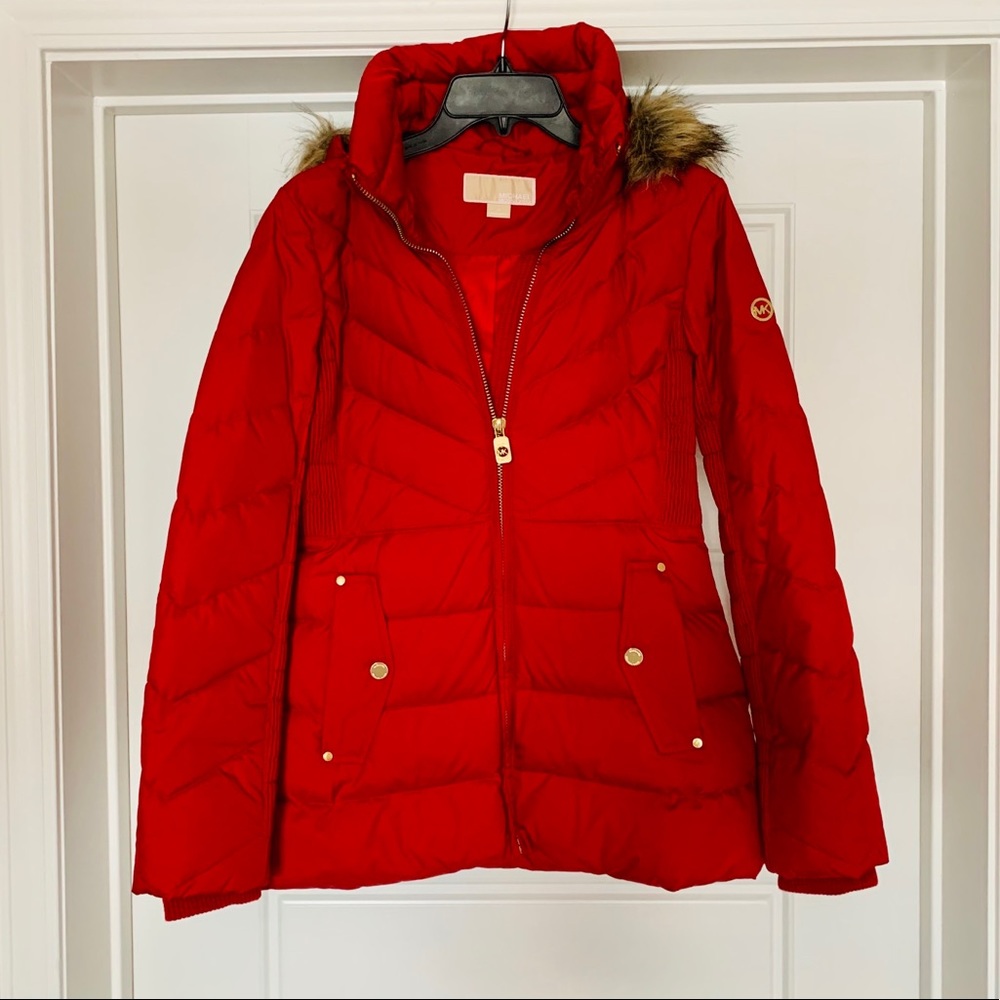 Michael Kors Women’s Coat with Detachable Fur Hood